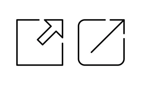 External link icon vector. link sign and symbol. hyperlink symbol Stock Illustration