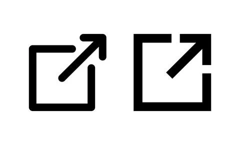 External link icon vector. link sign and symbol. hyperlink symbol Stock Illustration