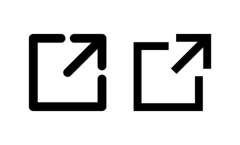 External link icon vector. link sign and symbol. hyperlink symbol Stock Illustration