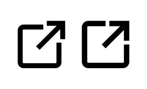 External link icon vector. link sign and symbol. hyperlink symbol Stock Illustration