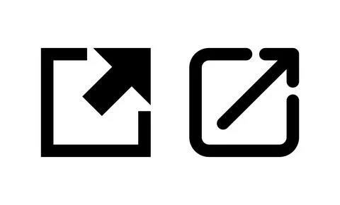 External link icon vector. link sign and symbol. hyperlink symbol Stock Illustration