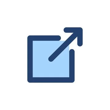 External link icon vector. link sign and symbol. hyperlink symbol Stock Illustration