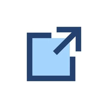 External link icon vector. link sign and symbol. hyperlink symbol Stock Illustration