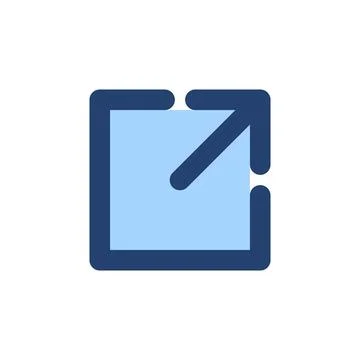 External link icon vector. link sign and symbol. hyperlink symbol Stock Illustration