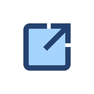 External link icon vector. link sign and symbol. hyperlink symbol Stock Illustration