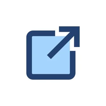 External link icon vector. link sign and symbol. hyperlink symbol Stock Illustration