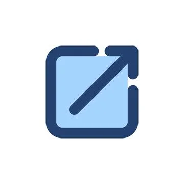 External link icon vector. link sign and symbol. hyperlink symbol Stock Illustration