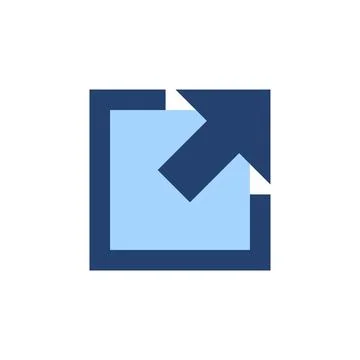 External link icon vector. link sign and symbol. hyperlink symbol Stock Illustration
