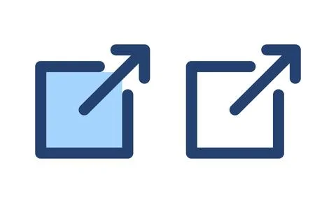 External link icon vector. link sign and symbol. hyperlink symbol Stock Illustration