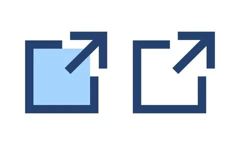 External link icon vector. link sign and symbol. hyperlink symbol Stock Illustration