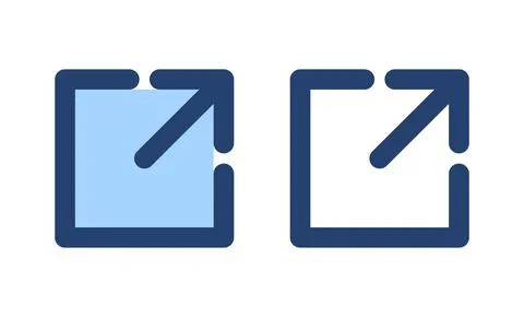 External link icon vector. link sign and symbol. hyperlink symbol Stock Illustration