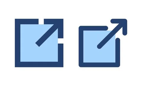 External link icon vector. link sign and symbol. hyperlink symbol Stock Illustration