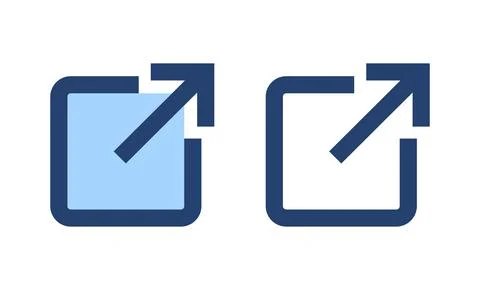 External link icon vector. link sign and symbol. hyperlink symbol Stock Illustration
