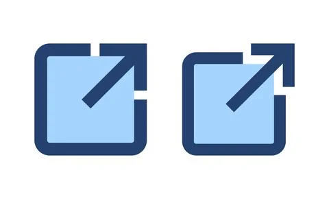 External link icon vector. link sign and symbol. hyperlink symbol Stock Illustration
