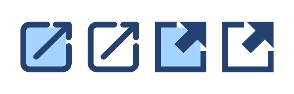 External link icon vector. link sign and symbol. hyperlink symbol Stock Illustration