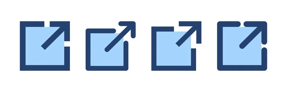 External link icon vector. link sign and symbol. hyperlink symbol Stock Illustration