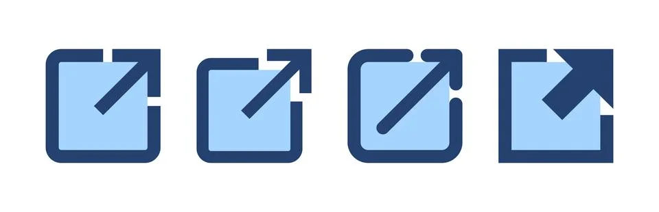 External link icon vector. link sign and symbol. hyperlink symbol Stock Illustration