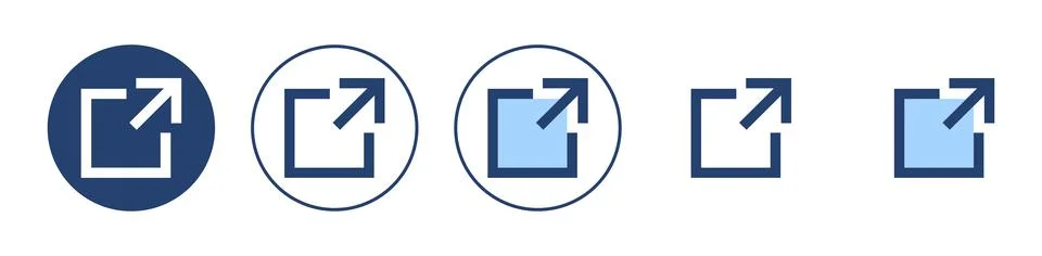 External link icon vector. link sign and symbol. hyperlink symbol Stock Illustration