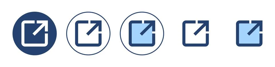 External link icon vector. link sign and symbol. hyperlink symbol Stock Illustration