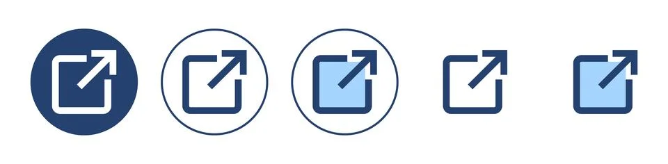 External link icon vector. link sign and symbol. hyperlink symbol Stock Illustration