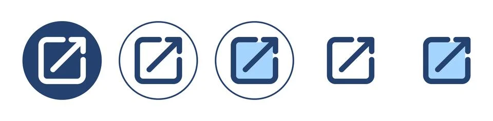External link icon vector. link sign and symbol. hyperlink symbol Stock Illustration