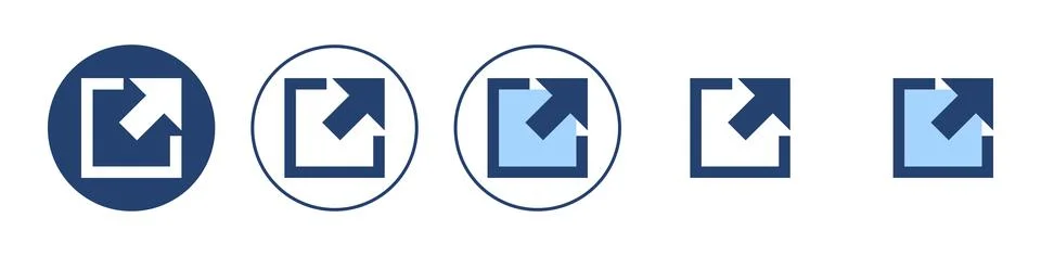 External link icon vector. link sign and symbol. hyperlink symbol Stock Illustration