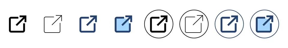 External link icon vector. link sign and symbol. hyperlink symbol Stock Illustration