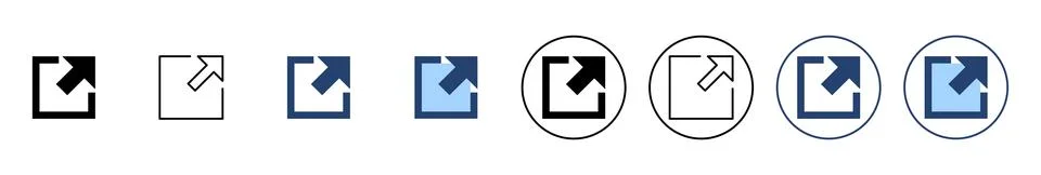 External link icon vector. link sign and symbol. hyperlink symbol Stock Illustration