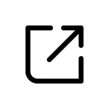 External link icon vector. link sign and symbol. hyperlink symbol Stock Illustration