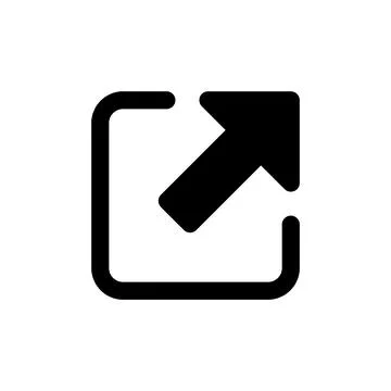 External link icon vector. link sign and symbol. hyperlink symbol Stock Illustration
