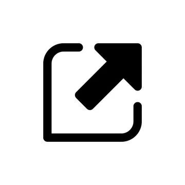 External link icon vector. link sign and symbol. hyperlink symbol Stock Illustration