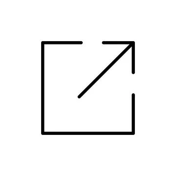 External link icon vector. link sign and symbol. hyperlink symbol Stock Illustration