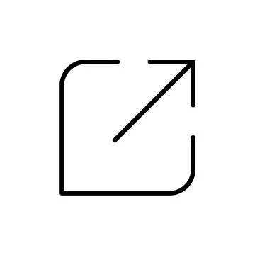 External link icon vector. link sign and symbol. hyperlink symbol Stock Illustration