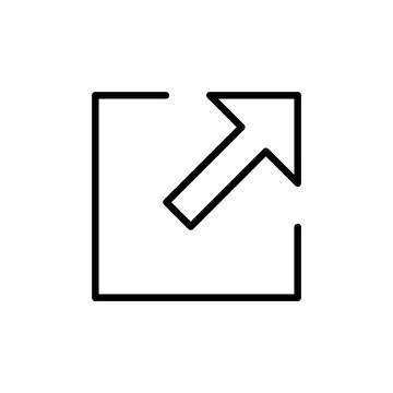 External link icon vector. link sign and symbol. hyperlink symbol Stock Illustration