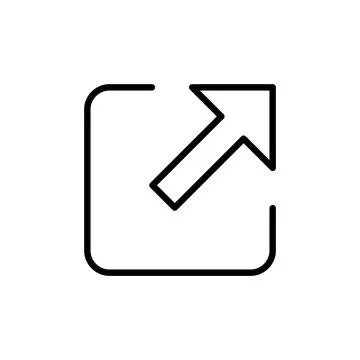 External link icon vector. link sign and symbol. hyperlink symbol Stock Illustration
