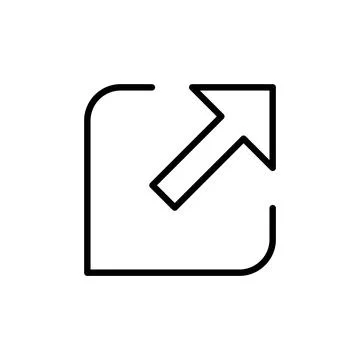 External link icon vector. link sign and symbol. hyperlink symbol Stock Illustration