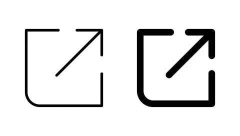 External link icon vector. link sign and symbol. hyperlink symbol Stock Illustration