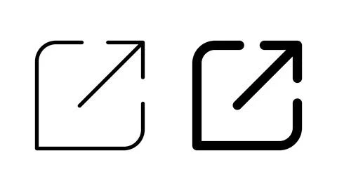 External link icon vector. link sign and symbol. hyperlink symbol Stock Illustration