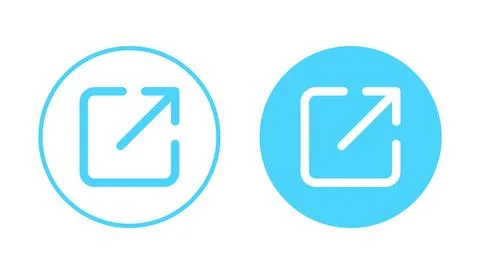 External link icon vector. link sign and symbol. hyperlink symbol Stock Illustration