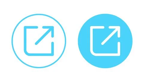 External link icon vector. link sign and symbol. hyperlink symbol Stock Illustration