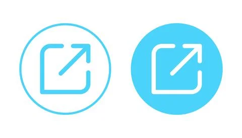 External link icon vector. link sign and symbol. hyperlink symbol Stock Illustration
