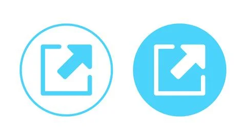 External link icon vector. link sign and symbol. hyperlink symbol Stock Illustration