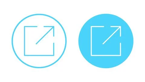 External link icon vector. link sign and symbol. hyperlink symbol Stock Illustration