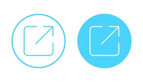 External link icon vector. link sign and symbol. hyperlink symbol Stock Illustration