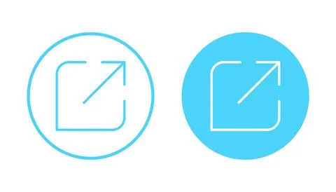 External link icon vector. link sign and symbol. hyperlink symbol Stock Illustration
