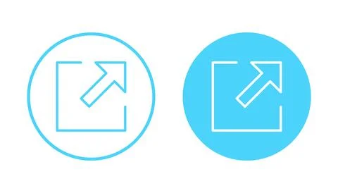 External link icon vector. link sign and symbol. hyperlink symbol Stock Illustration
