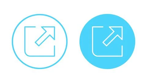 External link icon vector. link sign and symbol. hyperlink symbol Stock Illustration