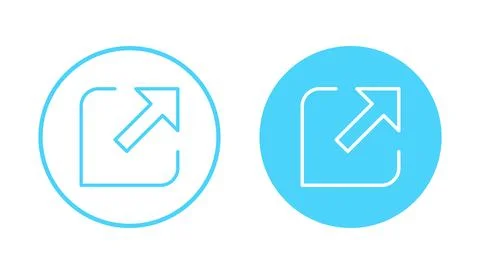 External link icon vector. link sign and symbol. hyperlink symbol Stock Illustration