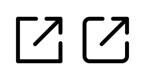 External link icon vector. link sign and symbol. hyperlink symbol Stock Illustration