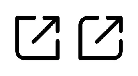 External link icon vector. link sign and symbol. hyperlink symbol Stock Illustration